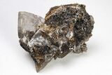 Sharp, Scalenohedral Calcite Crystal Cluster - Red Dome Mine #204684-1